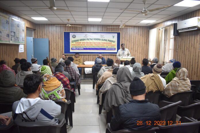 Awareness Program on Sugarcane Based Crop Diversification