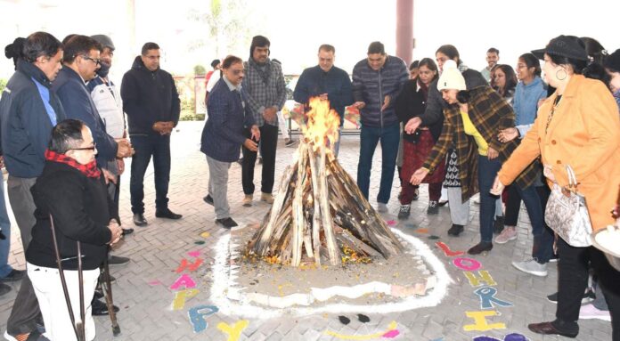 Lohri Festival Celebrated In IB PG College