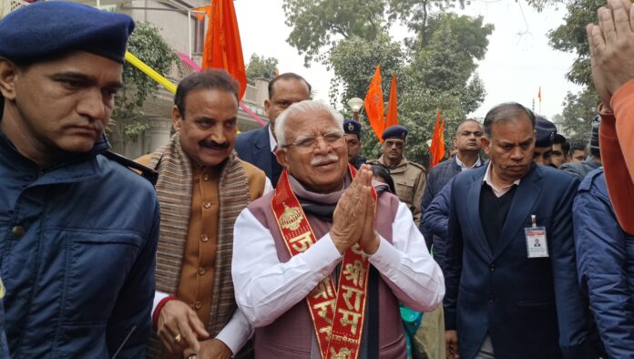 मुख्यमंत्री पहुंचे करनालश्वर महादेव मंदिर