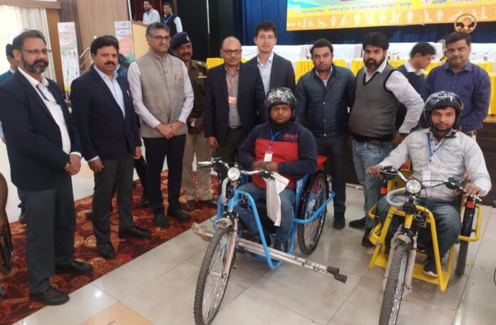 I.S.R.P.L. Distributed Motorized Tricycles To Disabled People