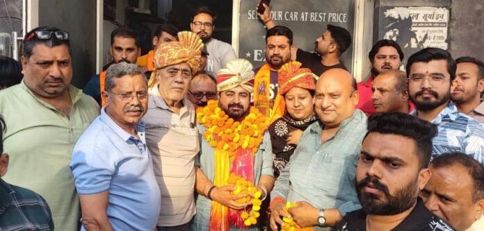 Rajiv Malik was elected the head of Skylark Ranjan Market Association