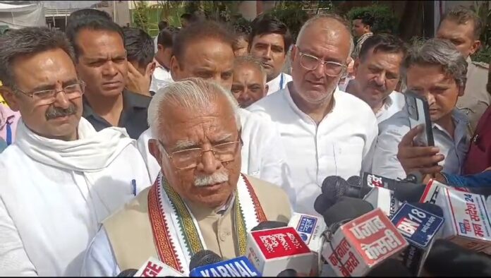 Former Chief Minister Manohar Lal