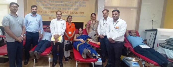 595 units of blood collected in mega blood donation camp