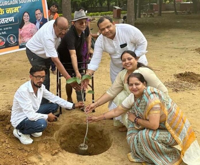 PM Modi's campaign one tree planted under the name of mother