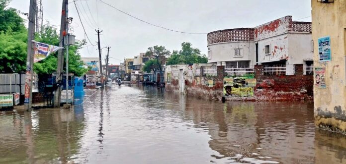 Even a little rain causes the grain market to become flooded