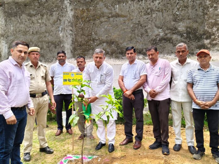 Agriculture Minister Kanwar Pal planted saplings