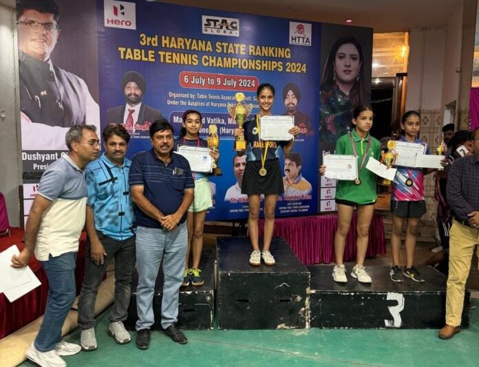 Bilawal resident Avni Janghu won gold medal in table tennis