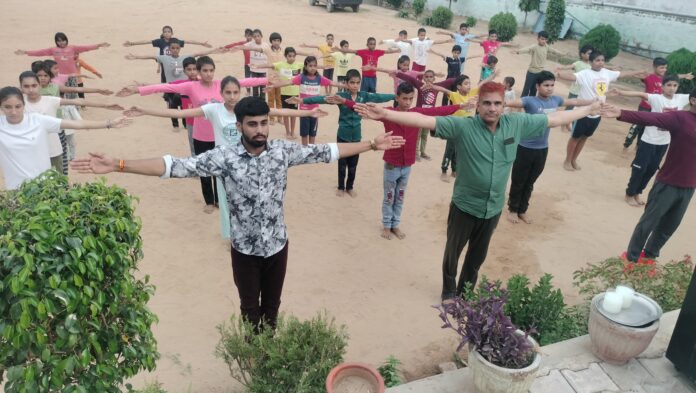 Seven-day exercise training and character building sanskar camp inaugurated in Kadma