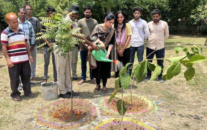 Fulfill your responsibility towards the nation by planting trees and protecting the environment and increasing voting percentage