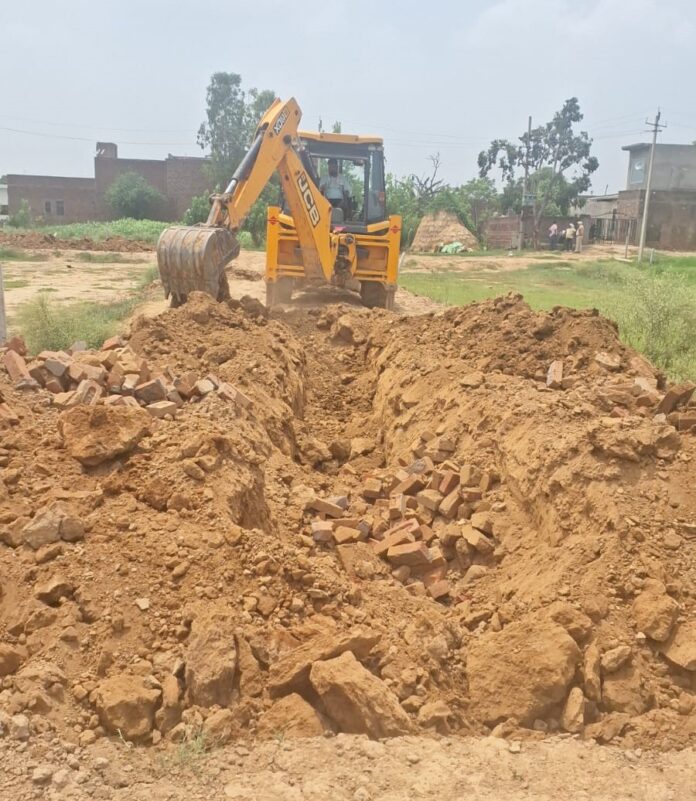 Construction done in the illegal colony growing in Jandheri was destroyed: DTP