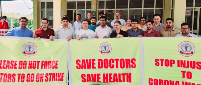 Doctors of government hospitals were on strike