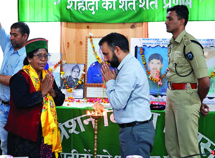 महान सपूतों के पुनीत स्मृति एव शौर्य को नमनः शर्मा 