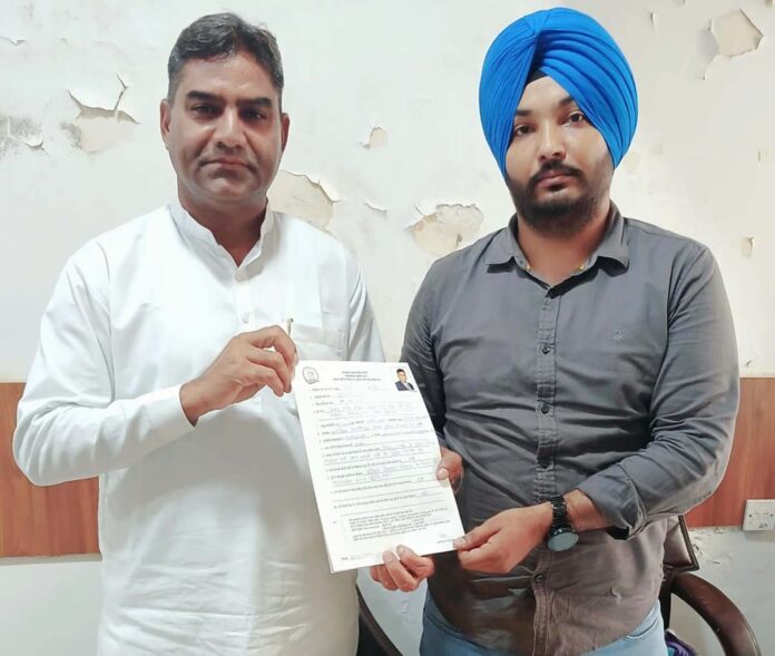 Sukhbir Tanwar applied for Congress ticket from Pataudi constituency.