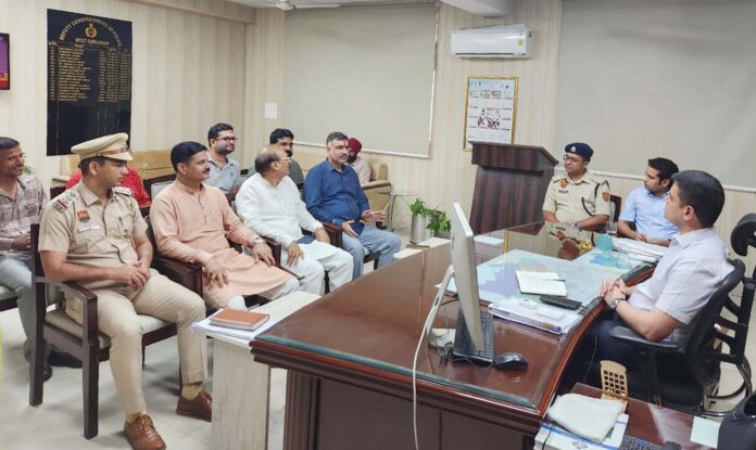 Police held meetings with Hindu organizations regarding the Braj Mandal Jalabhishek Yatra