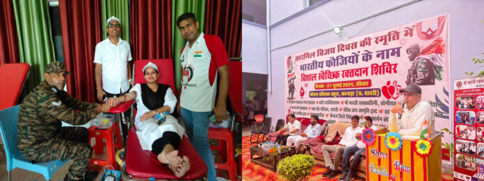 For Indian soldiers, a virtuous act like blood donation is a sign of patriotism