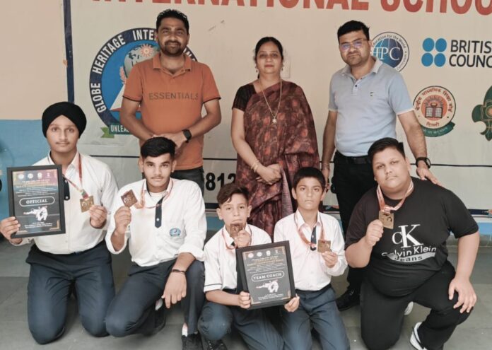 Globe Heritage hoisted the flag in the state level Karate Championship