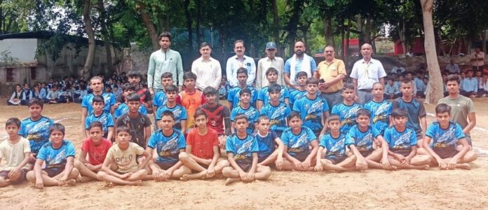 Players showed their talent in interesting matches of Kabaddi and athletics