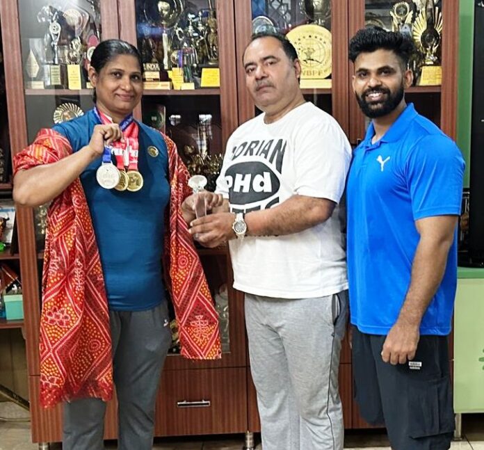 Rewari's Asha Rani won four medals including overall silver in the National Power Lifting Championship