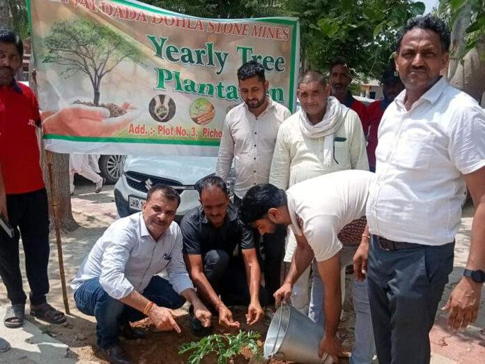 Jai Dada Dohala Mining donated 200 fruit plants to the school