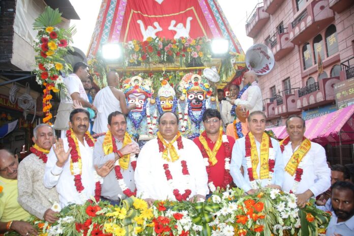 The 24th grand Rath Yatra of Lord Jagannath Ji was taken out by ISKCON temple