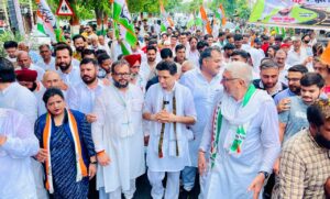 MP Deepender Hooda reached Yamunanagar for the campaign 'Haryana demands hisaab'