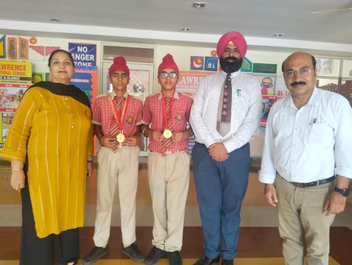 Vanshpreet Singh, Gurpreet Singh won gold medals in state level Gatka competition