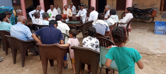 People's parties promoted government policies in various villages of the district.