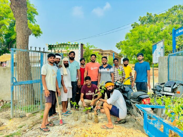 Fatehabad News Tree plantation done by Shaheed Bhagat Singh Youth Club