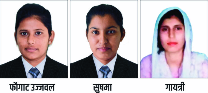 Three students of Duvanshi College are in the top-10 list of the university in MA English.