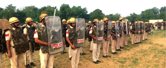 Training given to leave tear gas shells and to disperse the crowd