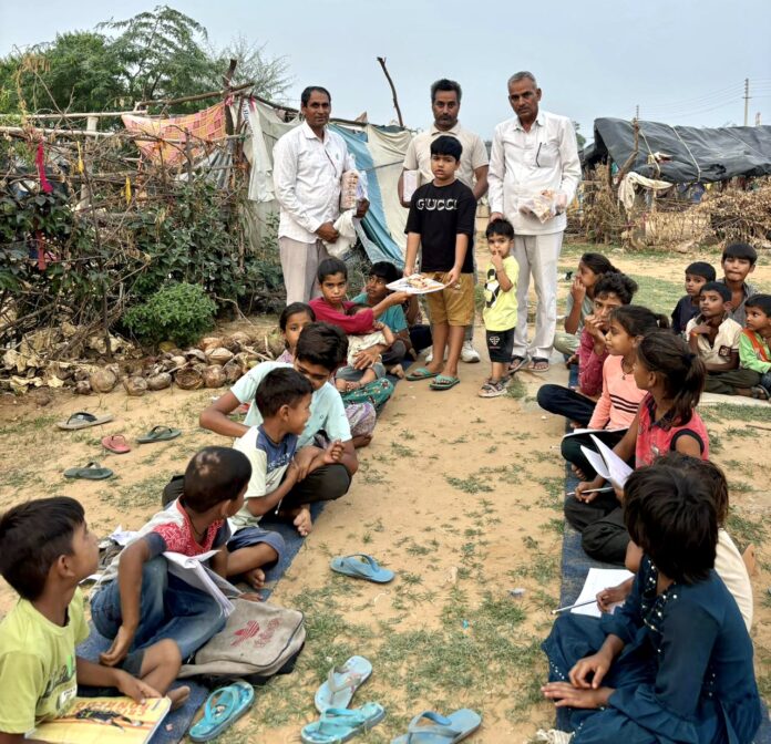 Spokesperson celebrated grandson's birthday with children of slum school