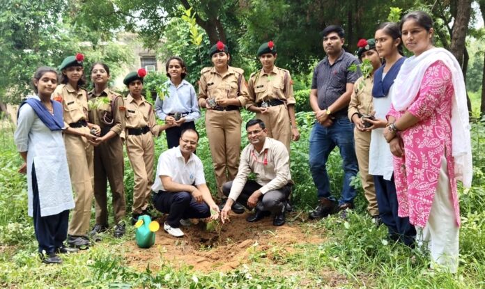 Plantation program organized in PM Shri School Jawahar Navodaya Vidyalaya Karira