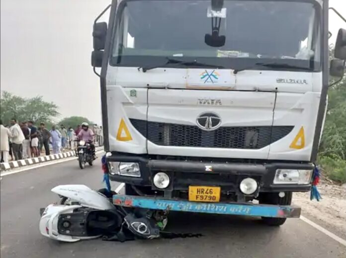 A painful accident happened on Dharsu Road Highway in Narnaul.