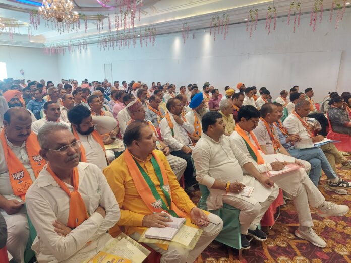 Strategy for the assembly elections was made in the district level extended executive meeting of BJP