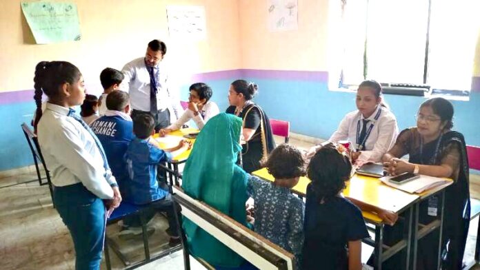 Teacher parent meeting organized in Shri Krishna School Sihama