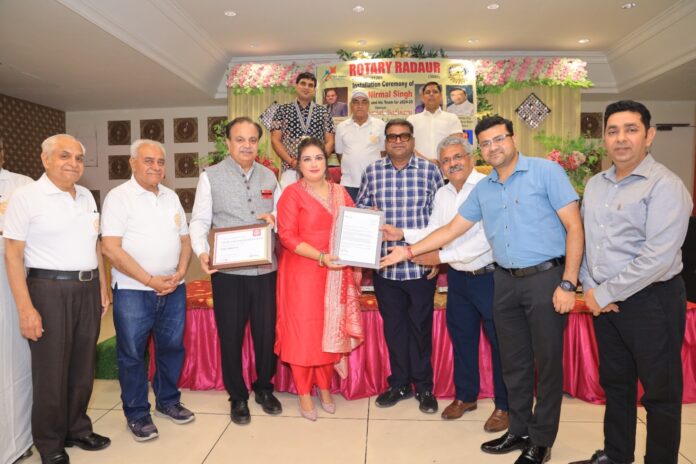 Rotary Club programs organized, club charter presented