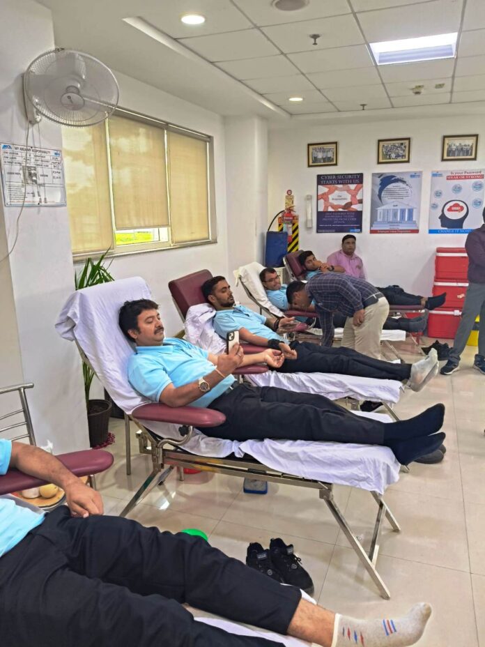 129 units of blood collected in the camp