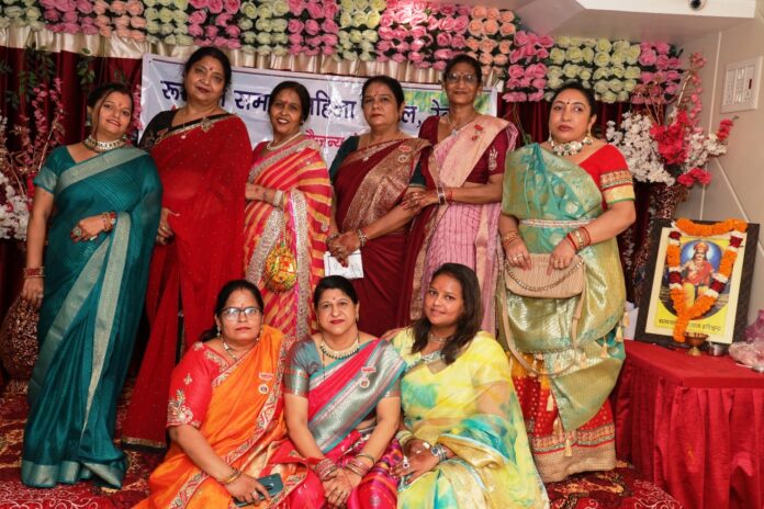 In the Hariyali Teej Milan ceremony, women and children created a splash with programs on traditional songs.