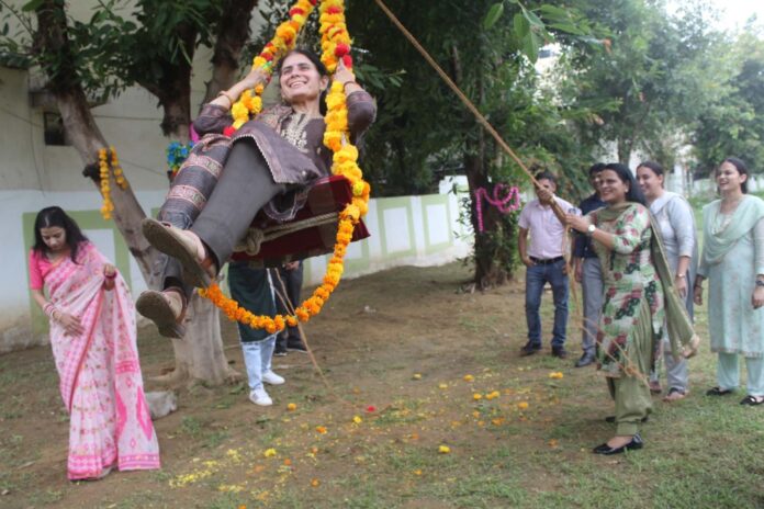 Hariyali Teej festival celebrated in Gurugram University