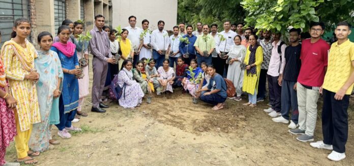 Choudhary. “One tree in the name of mother” campaign launched in Maniram Jhorda Government College