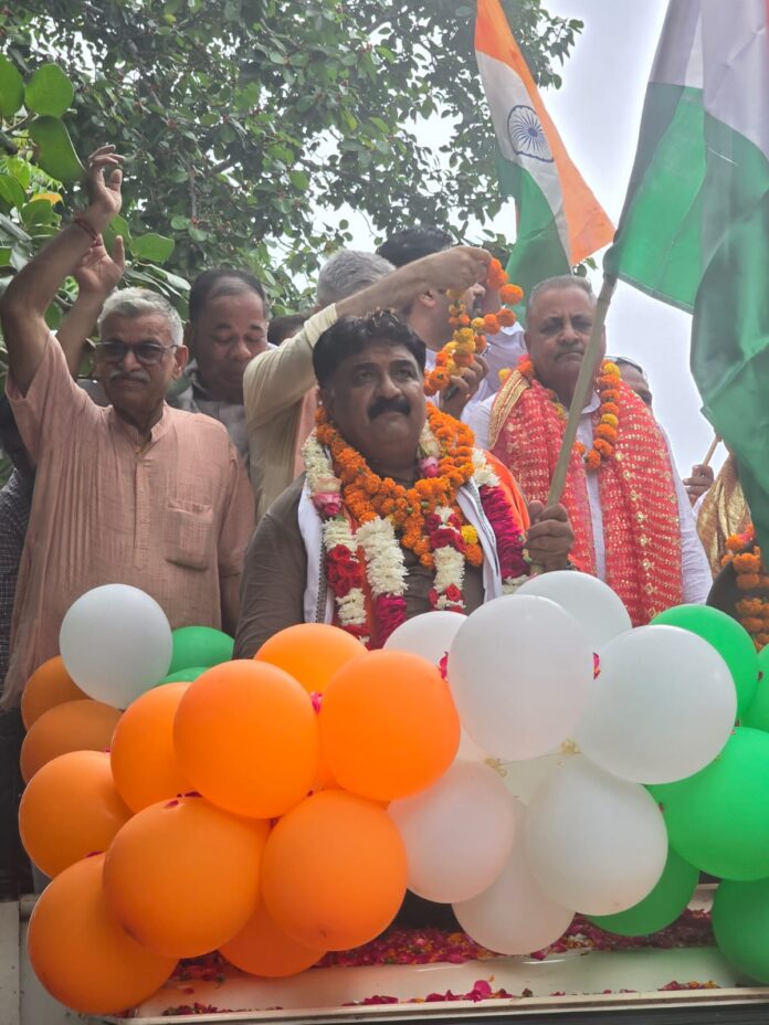 A grand Tiranga Yatra was organized at Jind Vidhansabha