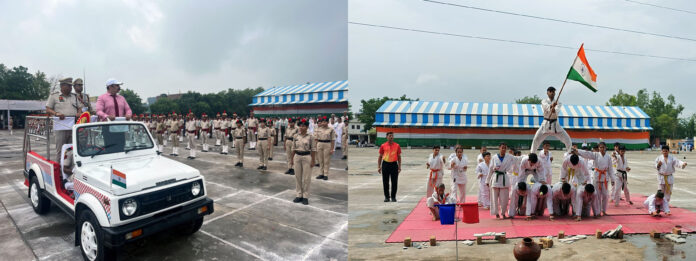 Additional Deputy Commissioner hoisted the flag at the final rehearsal