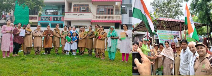 To make the earth green, the Sangat of Gurugram enthusiastically planted trees.