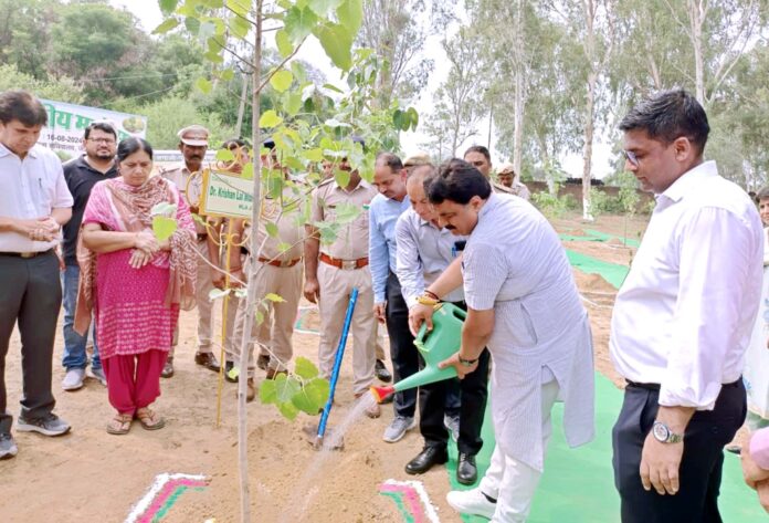 The MLA started the district level festival by planting a tree in the name of mother