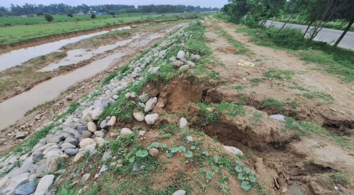 The embankment built for safety is itself unsafe