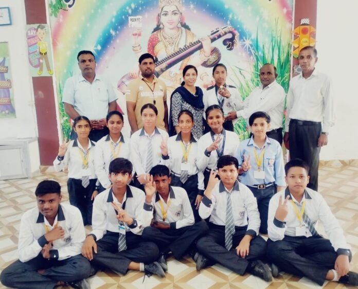 Students of Saini Senior Secondary School performed brilliantly in the competition