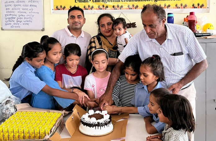 Anaya Insa planted trees and cut a cake on her 8th birthday