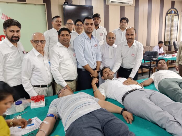 ADC himself donated blood and encouraged the blood donors