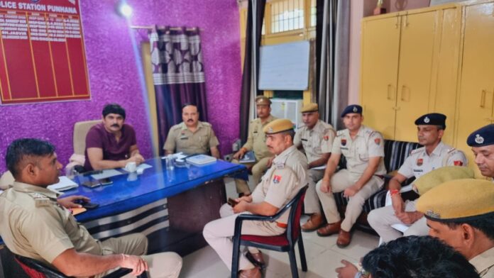 Organization of an inter-state meeting in Punhana police station premises