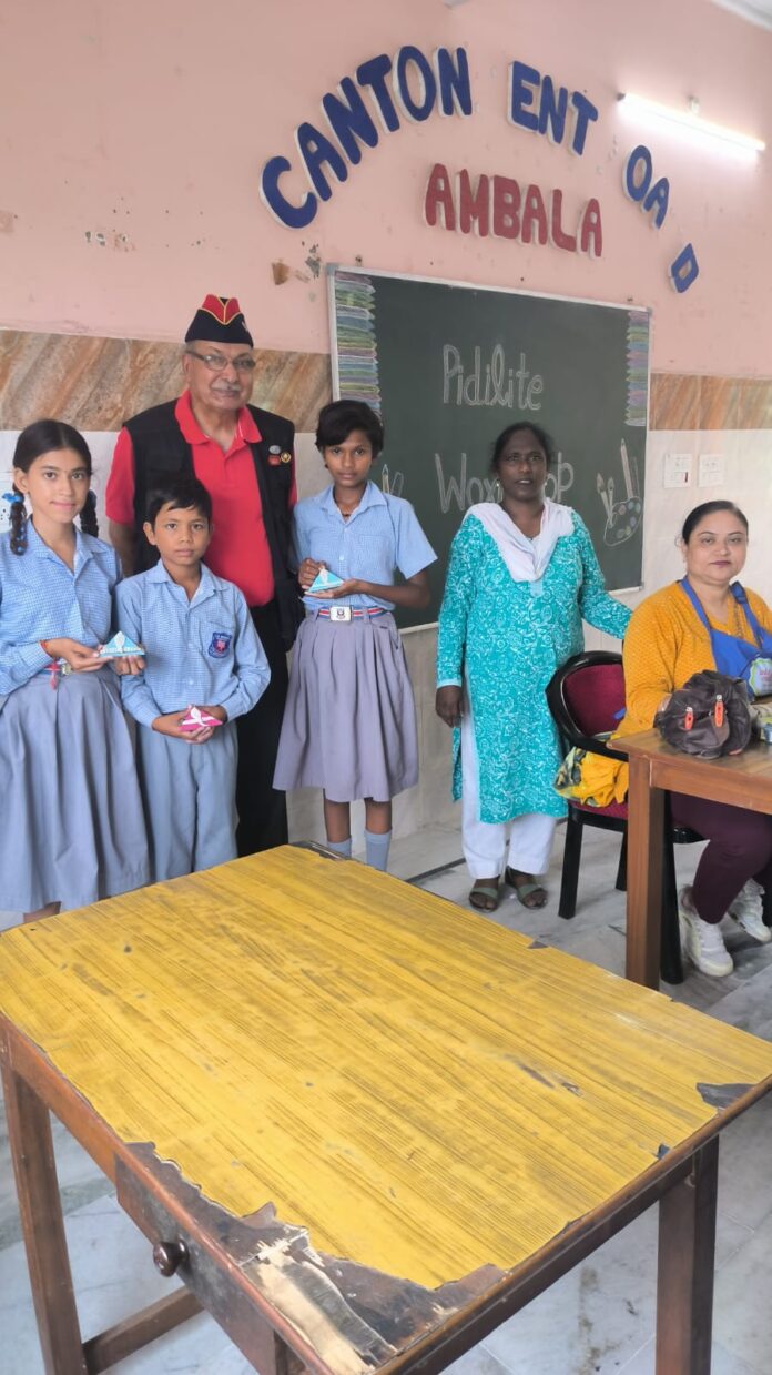 Intech Ambala awarded children in art and craft workshop